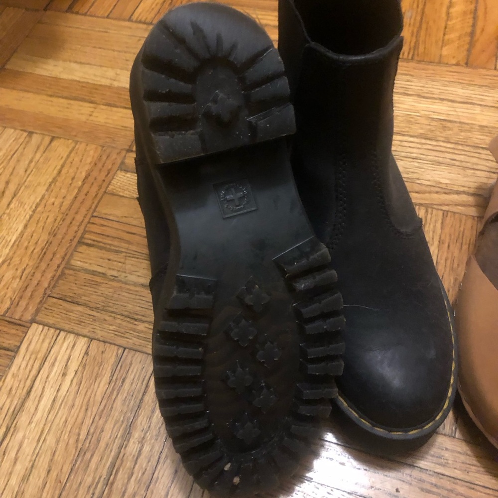 Doc Martens Black Leather Ankle Boots